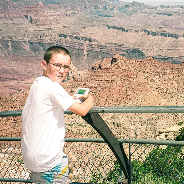Young me discovering the beauty of 
																																											<s>Grand Canyon</s> Tetris (1997)